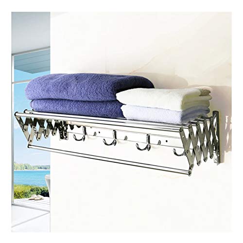 Rack de serviette Woilet pliable en acier inoxydable pour salle de bain