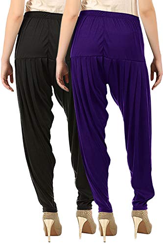 Image of Buy That Trendz Patiala Pants for Women Combo Regular Fit Cotton Patiala Salwar