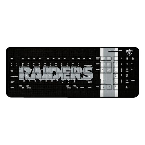 Las Vegas Raiders Stripe Wireless Keyboard