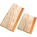 PP OPOUNT 9.4 Inches Screen Printing Squeegee and 5.9 Inches Wood Screen Ink Scraper Wooden Ink Scraper for Screen Printing