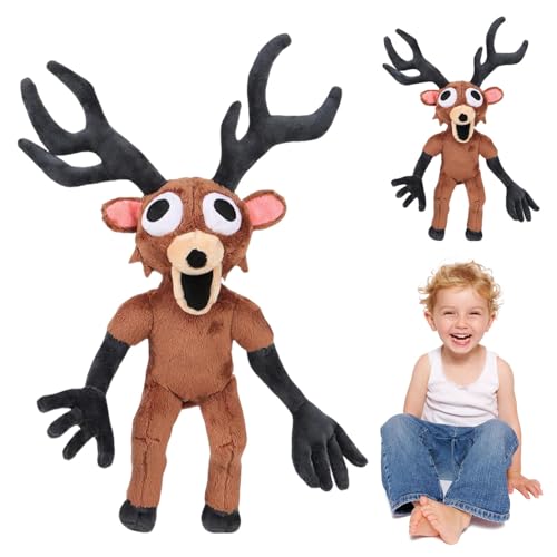 99 Nlg-hts In The Forest Hirsch Plüschtier, Das Deer Bö-sewicht Plüschspielzeug Aus Dem Spiel, Hirsch Bö-sewicht Sammlerstück weich, Cuddly Plushie Geschenk Für Weihnachten & Geburtstage (Standing)