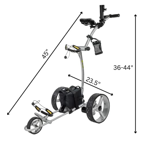 Batcaddy Golf Accessories X4R Lithium Battery Powered Golf Push Cart With Remote, Dual Motor Electric Golf Cart, 9-Speeds And Reverse, Cruise Control, Anti-Tip Wheel, And Downhill Control #TOP4