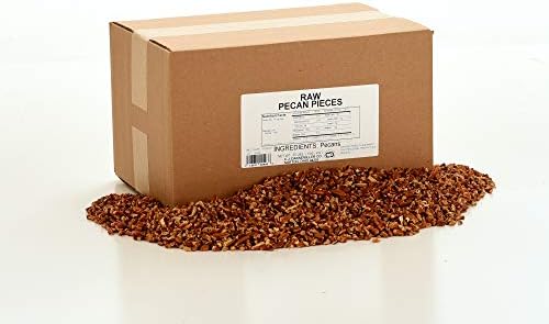 Pecans, Raw Pieces, 30 Lb. Bulk Case, Ice Cream Topping, Baking