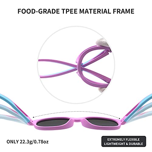 Acbluce Girls Sunglasses For Kids Polarized Sports Teen Youth Children Fishing Glasses Age 5-13 #TOP4