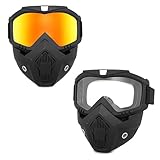 PPGAREGO Paintball Mask Anti-Fog | Airsoft Helmet and Full Face Tactical Mask | Ballistic Goggles for Men | Skiing, Shooting, Cycling, Fishing (M011)