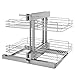 Rev-A-Shelf - 5PSP-18-CR - 18 in. Blind Corner Cabinet Pull-Out Chrome 2-Tier Wire Basket Organizer