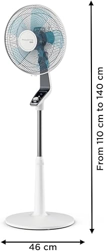 Rowenta Turbo Silence Extreme Ventilateur pied 40 cm Puissant Flux d’air 72 m3min 45 dB A Oscillation automatique Orientation réglable Grille ultra sécurisée VU5640F2 - vue 2