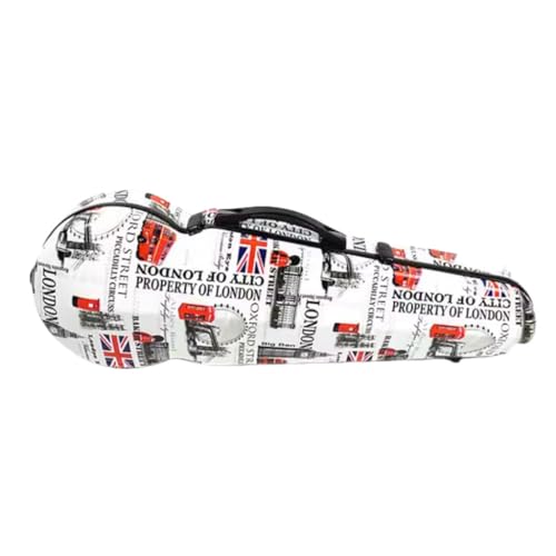 Nofiss カーボンファイバー 軽量 ビオラケース ビオラハードケース 15-17 インチ ビオラケース ダブルショルダーストラップ付き 温度計内蔵 、ユニバーサルビオラケース 圧力や摩耗に強く 防湿性があり 空輸できます (B)