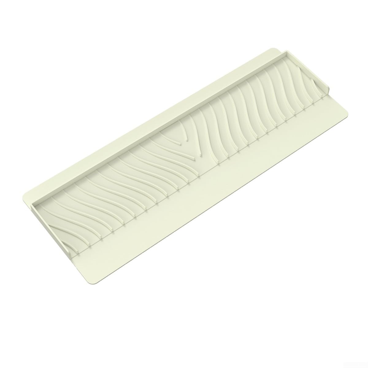 Silicone Kitchen Sink Edge Protector,Bathtub for SPLASH Guard Countertop Protector,Kitchen Suction Cup Splashback(Beige)