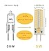 Lamsky GY6.35 G6.35 LED Light Bulb Dimmable,G6.35/GY6.35 Bi-pin Base 5W,AC/DC 12V Warm White 3000K,GY6.35 Base T4 JC Type 50W Halogen Replacement(Pack of 4)