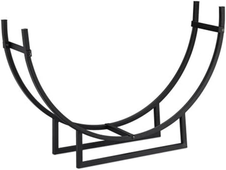 Outdoor Firewood Rack for Various Sizes of Firewood Metal Firewood Holder for Outdoor Fireplace Storage,