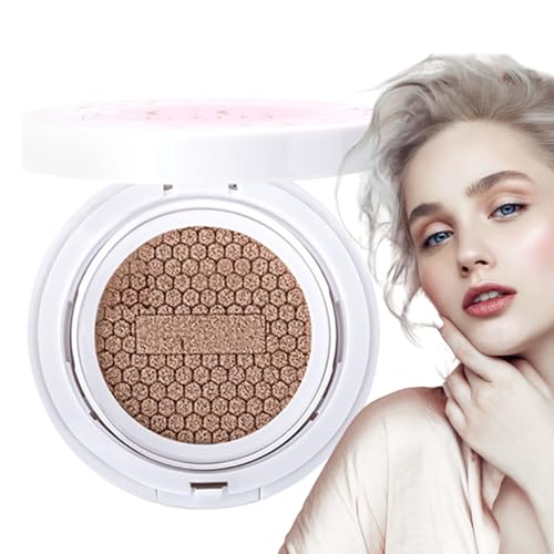 Base de maquillaje Cushion | Maquillaje facial hidratante – Fórmula hidratante y cubriente | Para mujeres y niñas viajes, citas, bailes, compras, fiesta, oficina, ocasiones especiales, estudiantes