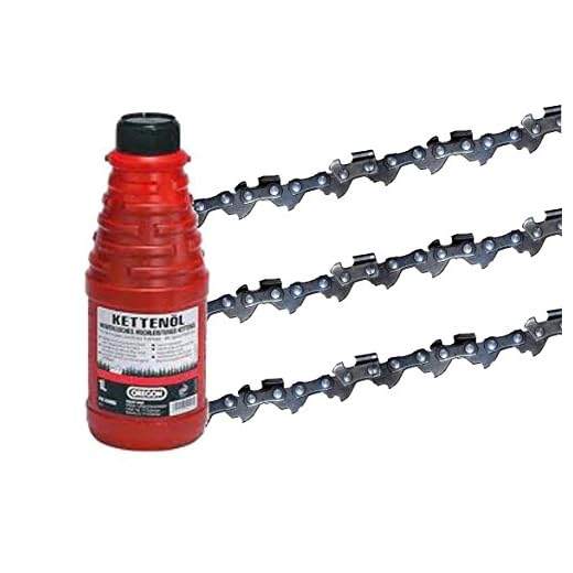 3 X gardexx sågkedja för STIHL MS 251, 40 cm – 0,325 tum – 1,6 mm – 62 TG + 1 L kedjeolja