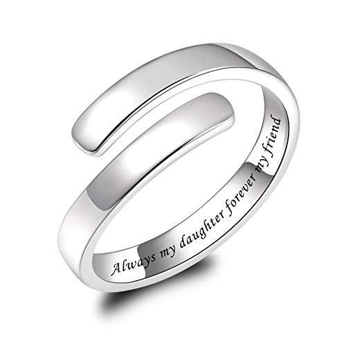 BEILIN-925-Sterling-Silver-Inspirational-Jewelry-Rings-Adjustable-Ring-Personality-Encouragement-Gift-for-Teens-Women