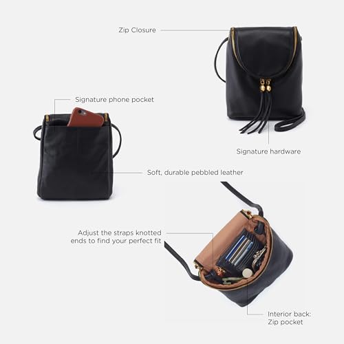 HOBO Fern Leather Crossbody Bag for Women, Purse With Adjustable Straps4