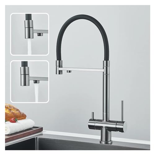 Grifo de cocina de agua filtrada flexible que elimina salpicaduras y optimiza espacio 6