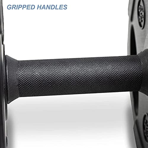 Statoys Fitness Complete Dumbbell Weight Set and Barbell Set - 15kg 2 in 1 Home Gym Equipment Fitness Exercise Weights Set with Connecting Rod