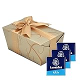 Leonidas Belgian Chocolate Napolitain Squares White Chocolate 30 pcs | Individually Wrapped Luxury Belgian Chocolate Squares Gift Box | Assorted Flavours for Birthday, Christmas, Corporate
