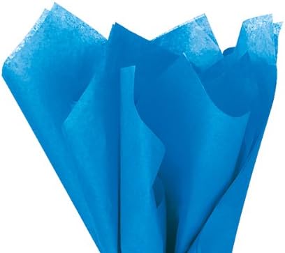 Brilliant Blue Wrap Tissue Paper 15 Inch X 20 Inch - 100 Sheets