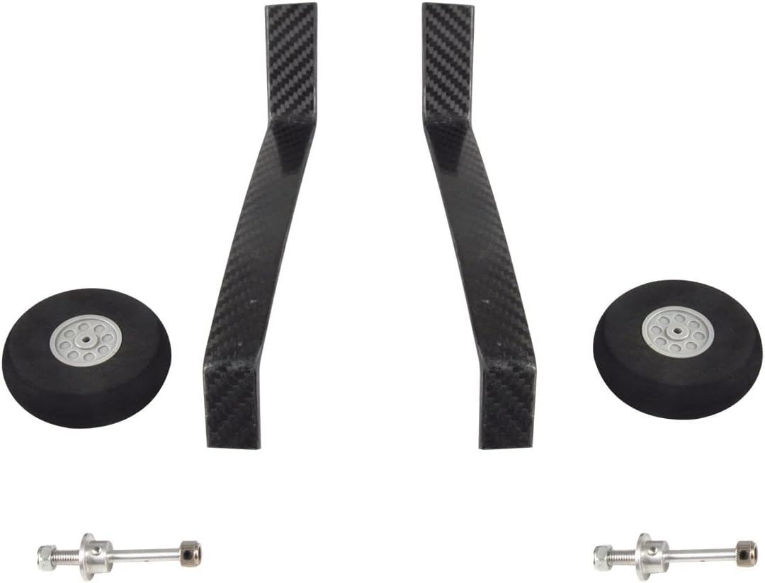 NOBRIM 1 Set Carbon Fiber 50E Landing Gear Wheel Kit DIY Parts for RC Airplane Jet