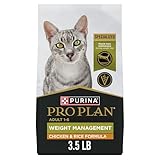 Purina Pro Plan Weight Control High Protein Dry Cat Food, FOCUS Weight Management Chicken & Rice Formula - 3.5 lb. Bag