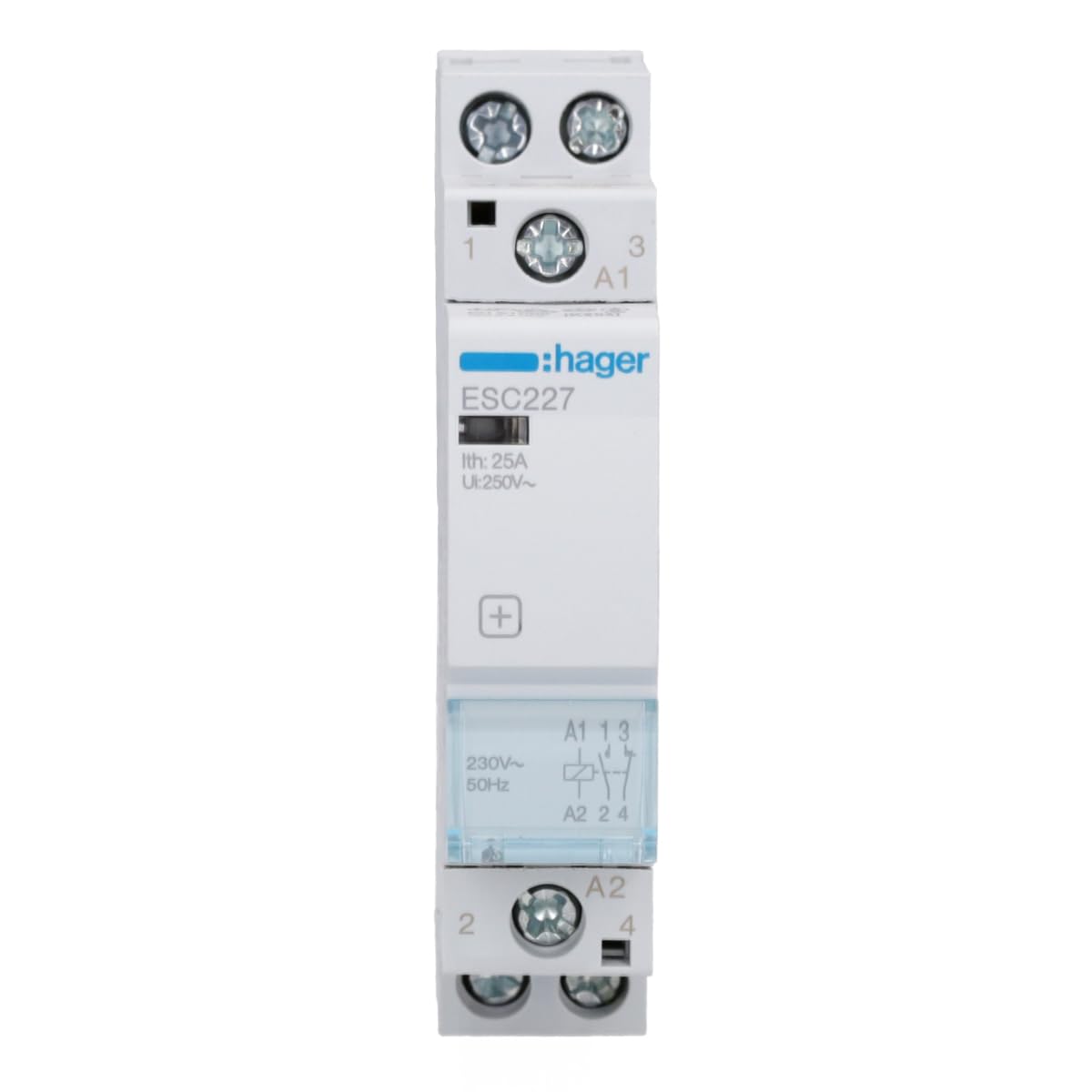 Hager ESC227 InstallationsSchütze 25A 1S+1Ö 230V