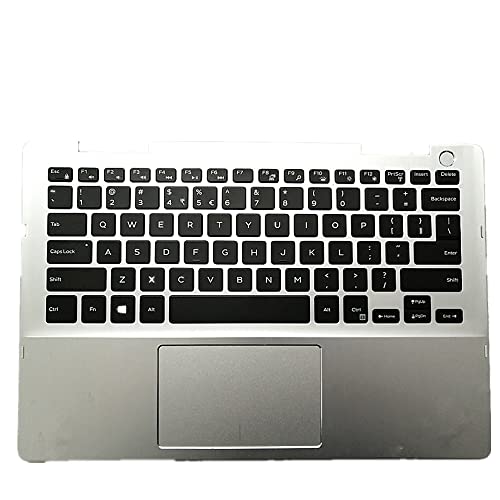 Clavier Dell Inspiron 7386 argent avec repose-poignet et pavé tactile US 0HVKDH