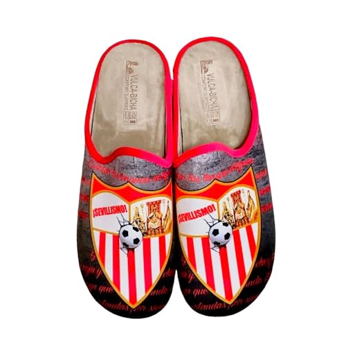 VULCA-BICHA S.L. - Zapatillas de casa Sevilla F.C. - Textil para: Hombre Color: Sevilla FC Talla: 43