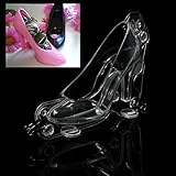NP High Heel Schuh Backform 3D - DIY Schokoladenform Kuchenform Kunststoff Süßigkeitform für Dekoration Desserts Fondant Gebäck Werkzeug, Eiswürfel, Wiederverwendbar, mit 3 Clips