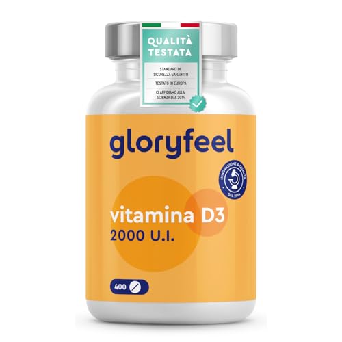 Integratore Vitamina D3 2000UI, 400 Compresse