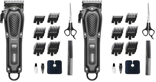 Image of Haokry Hair Clippers for Men Professional - Cordless&Corded Barber Clippers for Hair Cutting & Grooming Rechargeable Beard Trimmer (Pack of 2)