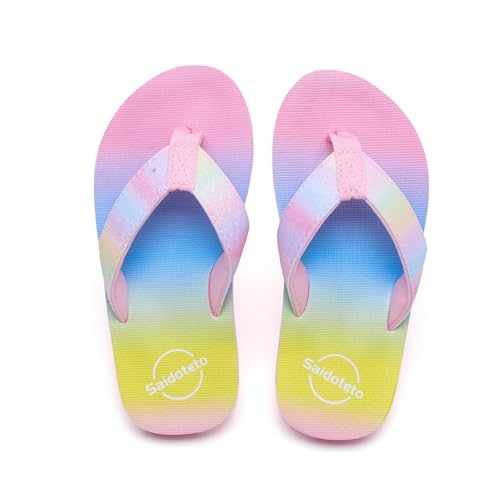 Image of Saidoteto Boys Girls Flip Flops Child Summer Slip-on Thong Sandals Beach Pool Water Shoes(Little /Big Kid)