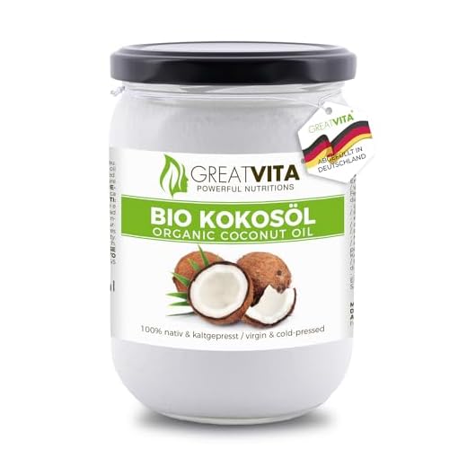 Aceite puro de coco virgen extra orgánico MeaVita 0,5 Litre (1 x 500 ml)