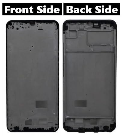 Image of LCD Middle Frame Chassis Housing Compatible with Vivo Y12 - (Black)