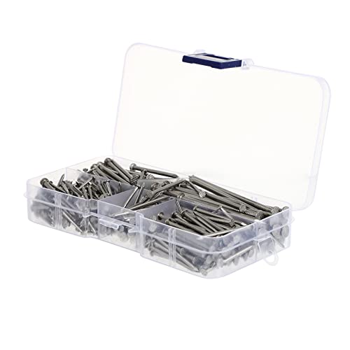 NULYLU Stainless Steel Nails for Hanging Pictures 460-piece Assorted Kit Woodworking