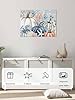 SderBott Blue Coastal Fall Canvas Wall Art for Liv... #5