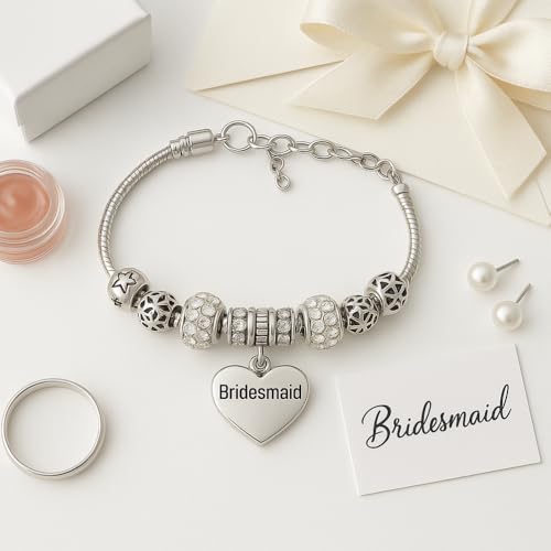 Infinity Collection Bridesmaid Bracelet Jewelry, Charm Pandora Jewelry, Wedding Party Gift For Bridesmaids2