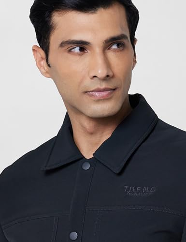 Image of Qube by Fort Collins Shacket for Men - Stylish & Trendy Shirt-Style Jacket Outerwear for Men
