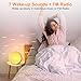 Sunrise Alarm Clock Wake Up Light, Alarm Clock with Sunrise/Sunset Simulation, 8 Colors Night Light, 10 Soothing Sounds, FM Radio, Dual Alarms, Snooze, Loud Alarm Clock for Heavy Sleepers Adults Kids