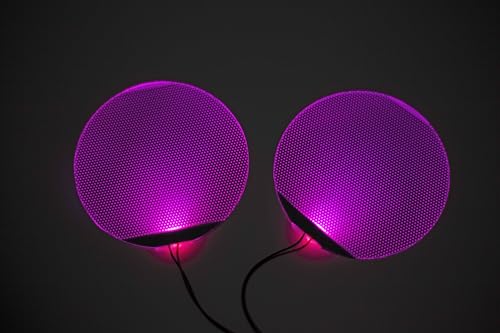 Image of [ Round ] Pink Star-Lord Decorations led Light Flexible Helmet Lights Cosplay DIY kit RGB Superhero for Men Gifts
