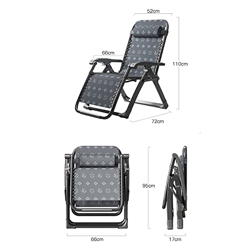 Fauteuil inclinable réglable zéro gravité compact et transportable - 3