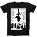 Purrgru 1985 Live Aid Concert Inspired T-Shirt, Music Gig Event Tee, 80s Retro Gift, Black Unisex Graphic Shirt (X-Large)