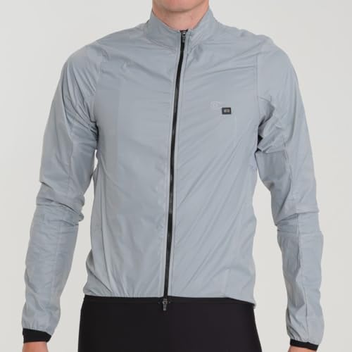 Jaqueta Corta Vento de Ciclismo Masculina Márcio May Pro II Cinza