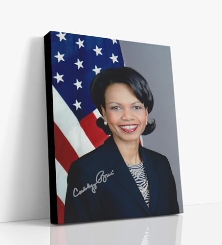 History Autograph Canvas - Condoleezza Rice Official Portrait - 8" x 10" Canvas