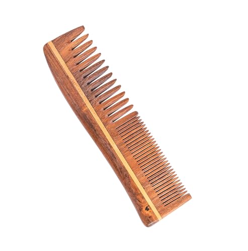 Peine de Madera Natural de Neem TECHSUPREME miniatura 1
