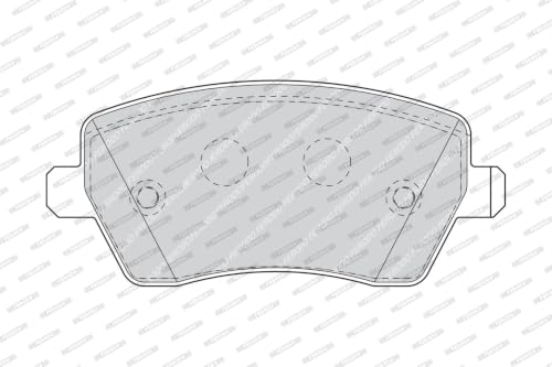 FERODO Plaquettes de freins Avant non préparé pour l'indicateur d'usure avec accessoires FDB1617 Compatible avec RENAULT Clio 3 3/5 portes BR0/1, CR0/1 Clio 4 3/5 portes BH Kangoo 2 Express FW, FW0/1 – vue 2