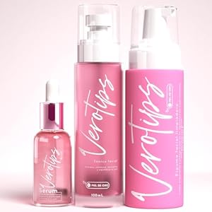Skin Care Bundle with Facial Serum – Face Cleanser – Toner for Face – Verotips Womens Skin Care