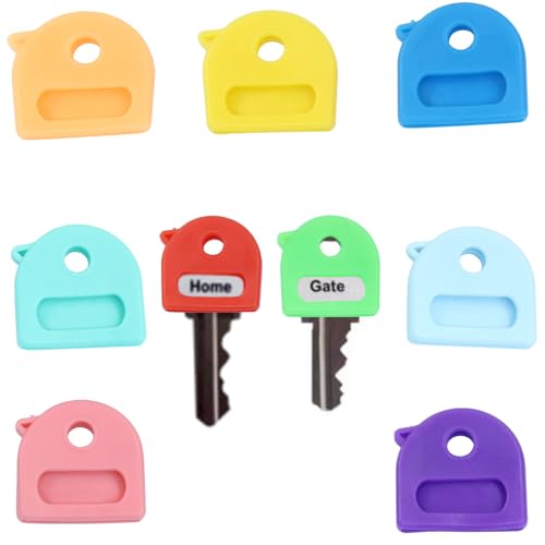 ISDVBUY 9 Pack Stretchy Key Covers, Identifier Key Caps Tags