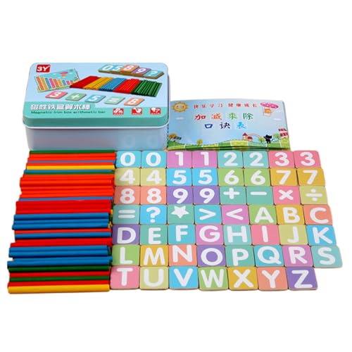 Jouets De Comptage Pour | Jouets en Bois Ludiques pour Apprentissage Pédagogique | Jeux Mathématiques Avec Bâtons De Soustraction Et D'Addition | Pour Maternelle École à la Maison Développement Jeu Ap