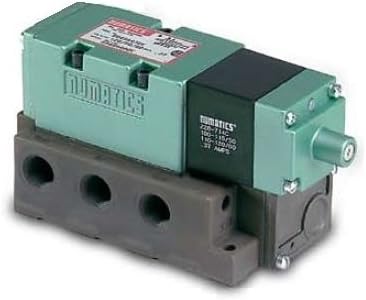 153SA43CE000061 Mark 15 Single Solenoid 2 Pos/4 Way Valve w/3C Base 3/8 NPTF 24 VDC Plug-in w/Non-Lkg Override/Speed Control